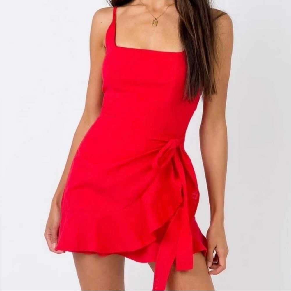 Princess Polly Love Lane Mini Dress Size 2 Red